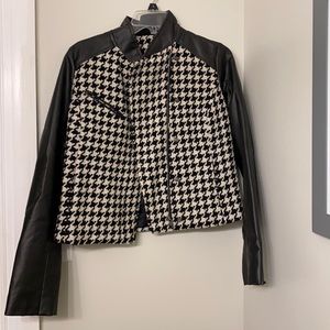 Black and white coat